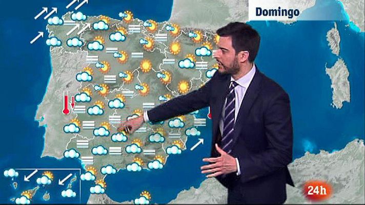 El tiempo - Cielos nubosos en casi toda la península
