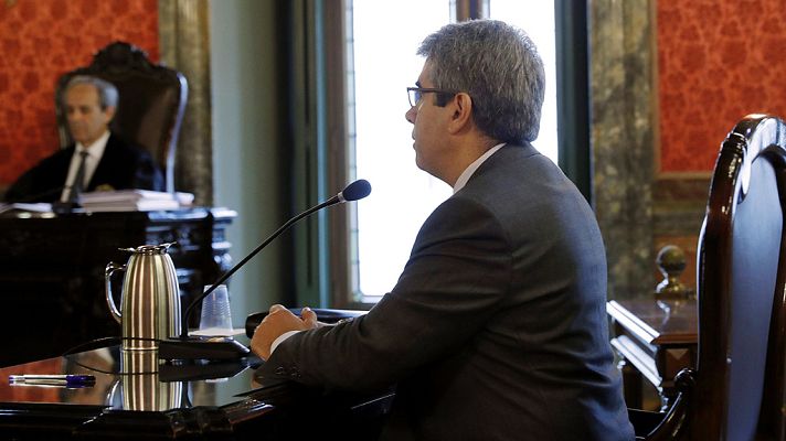 Telediario 1 - Homs admite que conocía la prohibición del TC sobre la consulta del 9N pero que "no fue clara"