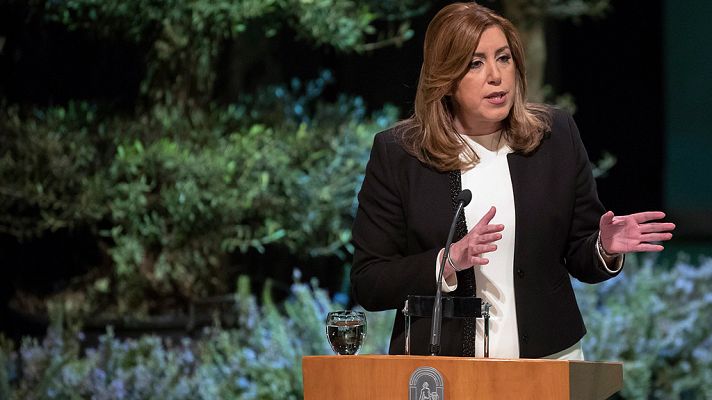Telediario 1 - Susana Díaz preside la celebración del Día de Andalucía y no se pronuncia sobre su futuro