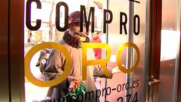 Telediario 1 - Policía Nacional y Guardia Civil desmantelan en Madrid una red de compraventa de oro