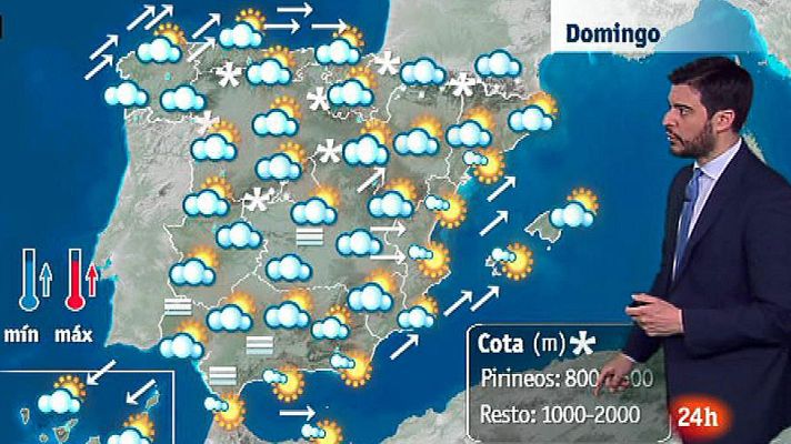 El tiempo - Las lluvias y las nevadas se intensifican en la Península