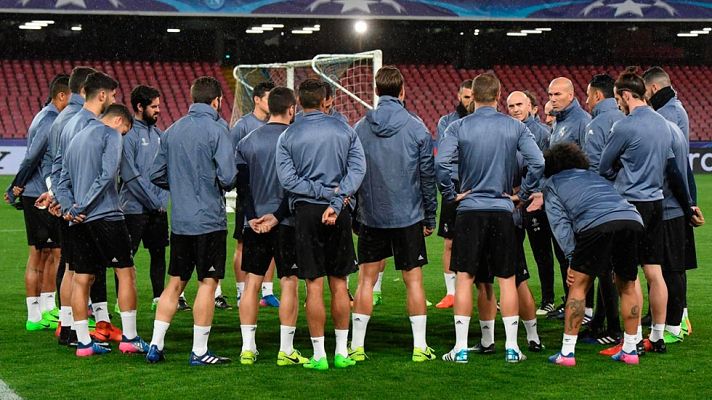 Telediario 1 - El Madrid se conjura para ganar en el infierno de San Paolo