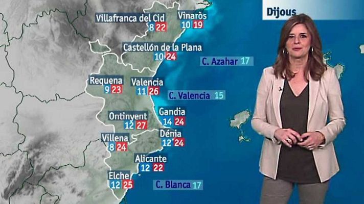 L'informatiu - Comunitat Valenciana - El tiempo en la Comunidad Valenciana - 08/03/17