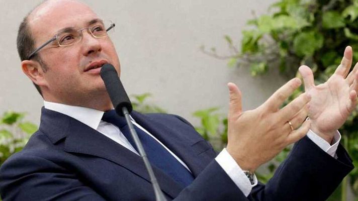 Telediario 1 - Ciudadanos apoyará la moción de censura al presidente de Murcia si no se va antes del 27 de marzo