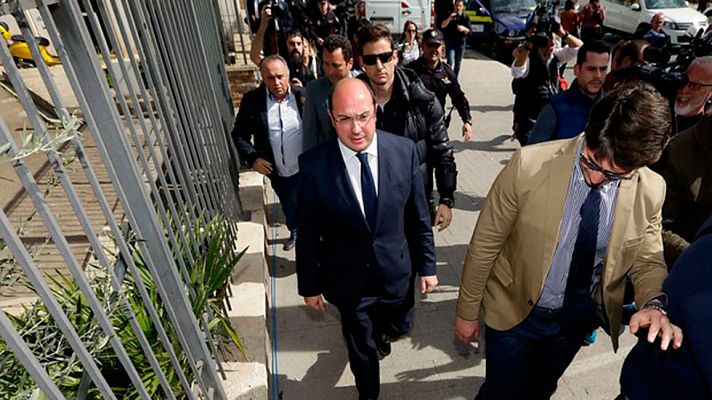 Telediario 1 - El  PSOE descarta presentar ya una moción de censura contra el Gobierno de Murcia