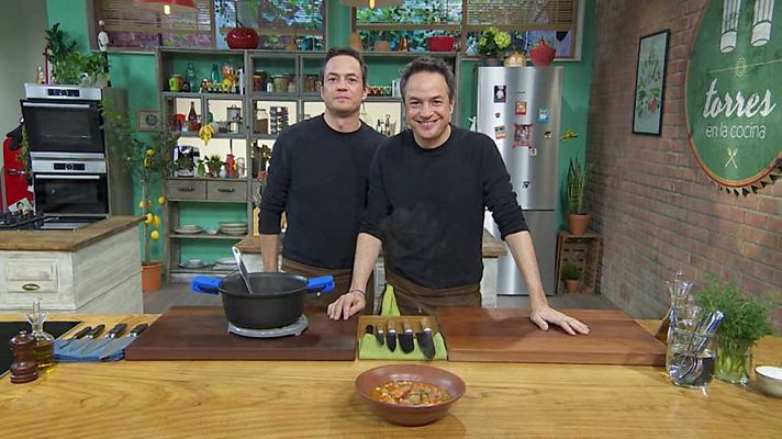 Torres en la cocina - Sopa de col y terrina de conejo