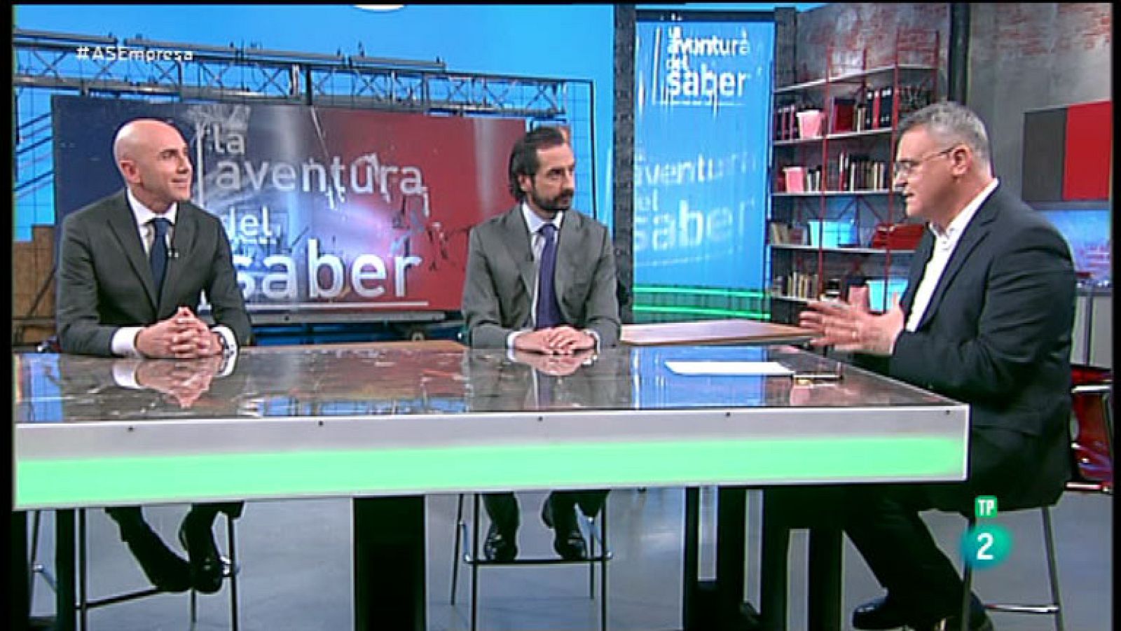 La Aventura del Saber. TVE. Taller de empresa. Arturo de las Heras y Joaquín Danvila.