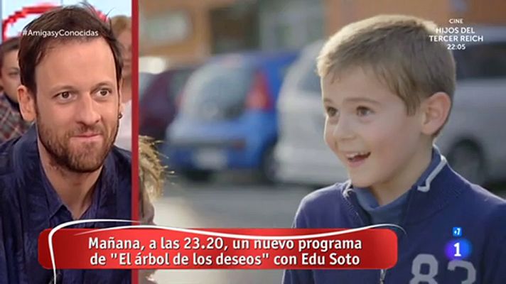Amigas y conocidas - Edu Soto, feliz de trabajar con niños en 'El árbol de los de