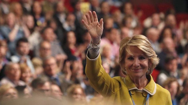 Telediario 1 - Rajoy reconoce la labor de Aguirre y aplaude el respaldo que tiene Cristina Cifuentes