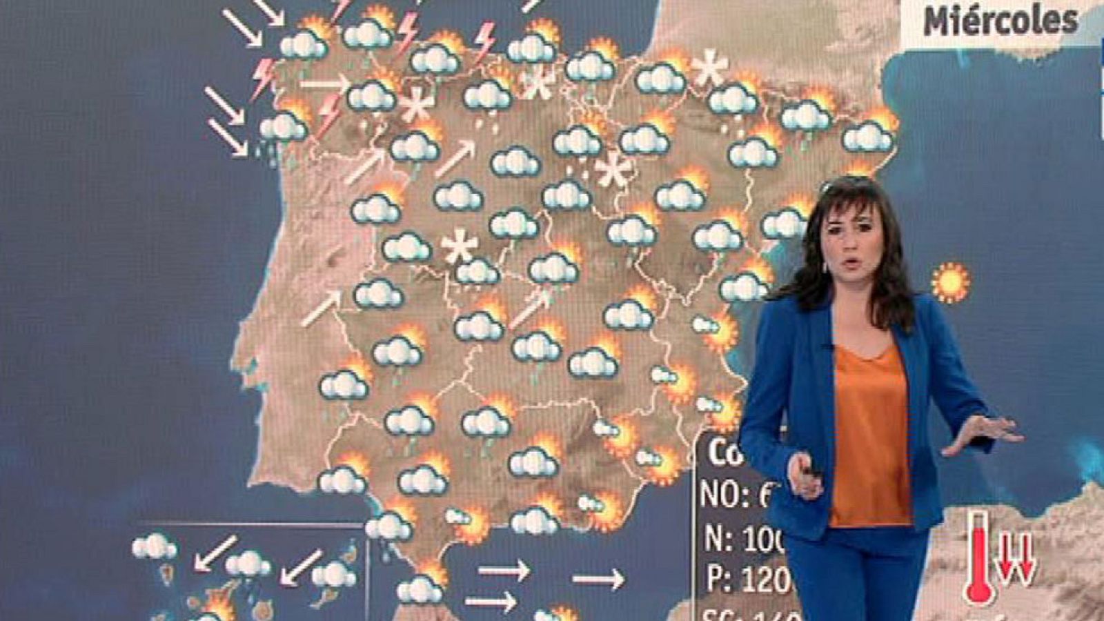 Descenso notable de las temperaturas en toda la península, fuerte oleaje en el norte y nieve en cotas bajas
