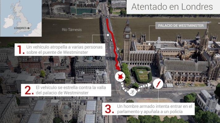  - Así tuvo lugar el atentado en Londres