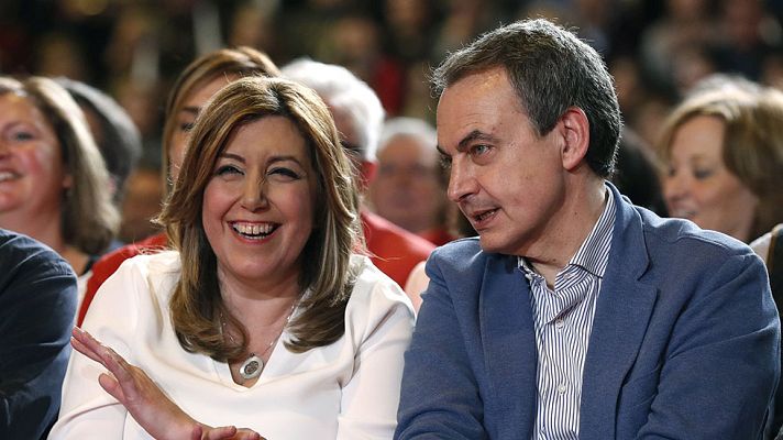 Telediario 1 - Susana Díaz, arropada por dirigentes históricos socialistas