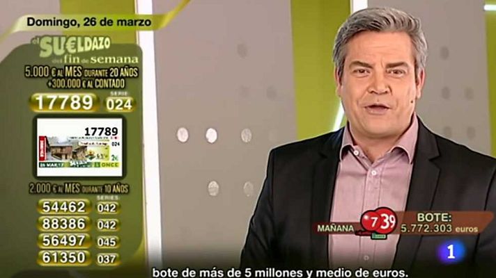 Sorteos ONCE - Sorteo ONCE - 26/03/17