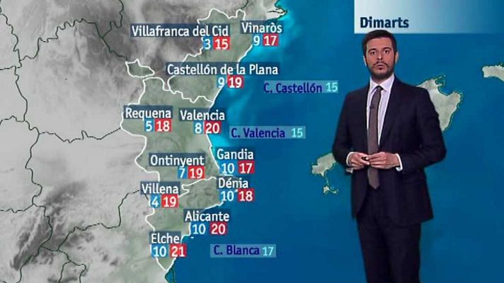 L'informatiu - Comunitat Valenciana - El tiempo en la Comunidad Valenciana - 27/03/17