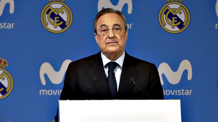 Telediario 1 - Florentino Pérez: "En el Bernabéu sólo importan los valores deportivos"