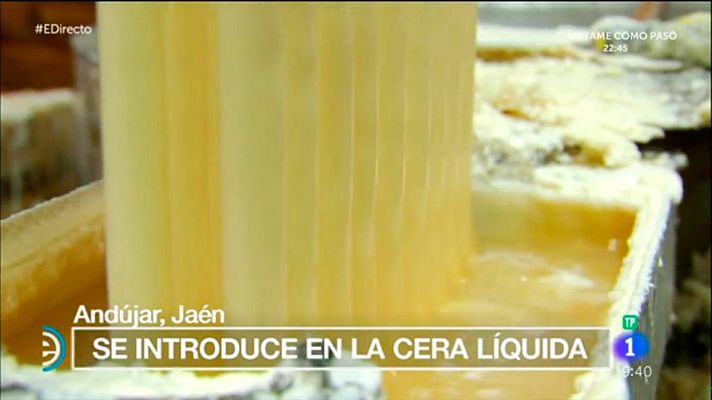 España Directo - Así se fabrica un cirio paso a paso