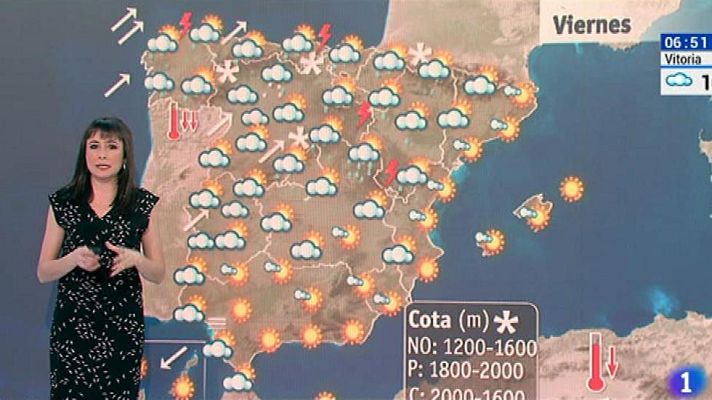 El tiempo - Precipitaciones y bajada de temperaturas en la mitad norte