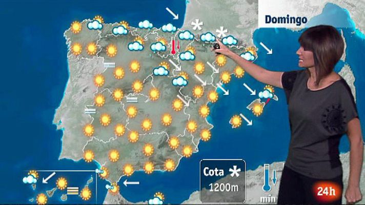El tiempo - Precipitaciones en el norte y Baleares y viento fuerte en el este