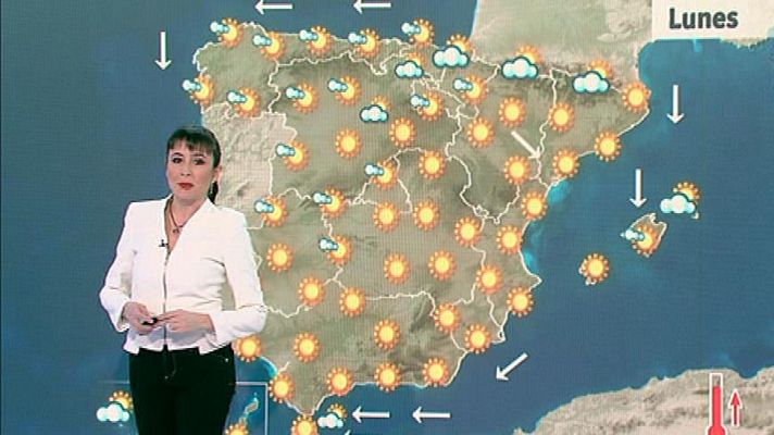 El tiempo - La AEMET prevé para este lunes pocas nubes en la mayor parte de España y temperaturas al alza