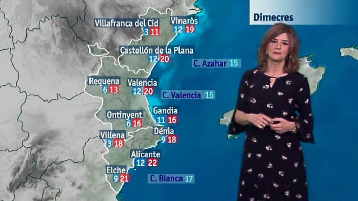 L'informatiu - Comunitat Valenciana - El tiempo en la Comunidad Valenciana - 04/04/17