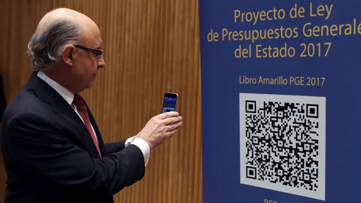 Telediario 1 - Los Presupuestos prevén un aumento de ingresos y destinan un 56% del gasto a ayudas sociales