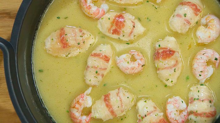 RTVE Cocina - Torres en la cocina - Pollo con cigalitas en salsa de mantequilla