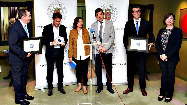 Telediario 1 - RTVE y la Vuelta ciclista a España, premiados por difundir la geología