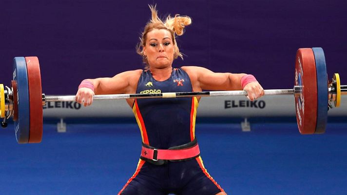 La haltera leonesa Lydia Valentín ha conquistado su tercer Europeo, al colgarse el oro en categoría de menos de 75 kilos tras levantar un total de 252 kilos.