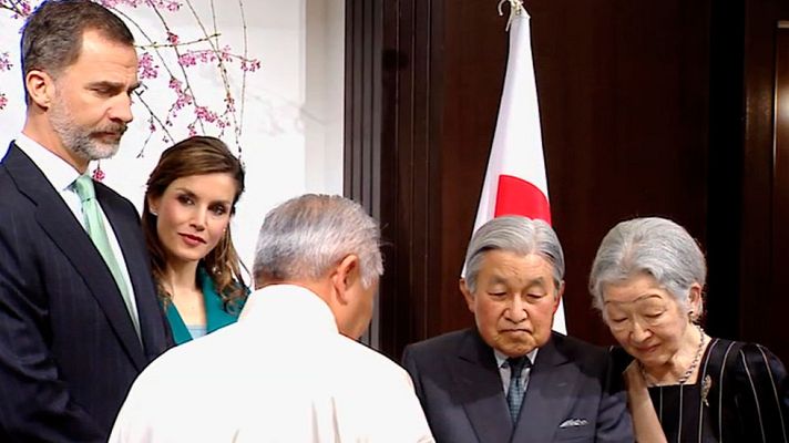 Telediario 1 - Los Reyes han finalizado su visita oficial a Japón