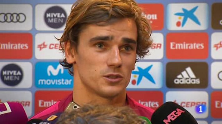 Telediario 1 - Griezmann: "¿El Madrid? No descarto nada; ojalá pueda seguir en el Atlético"