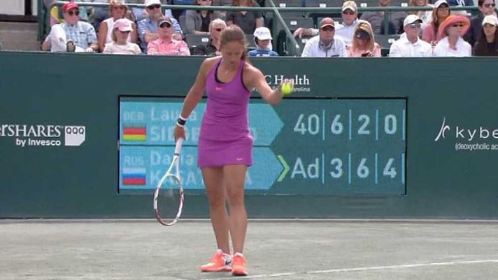 Tenis - WTA Torneo Charleston (EEUU) 1ª semi.: Siegemund - Kasatkina