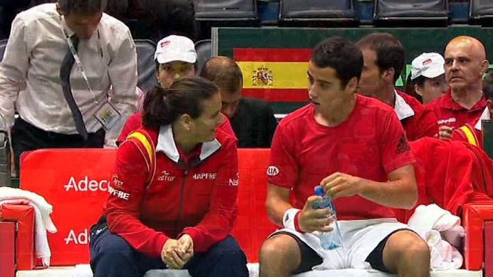 Tenis - Copa Davis 2ª Ronda Serbia-España: 3º partido individual