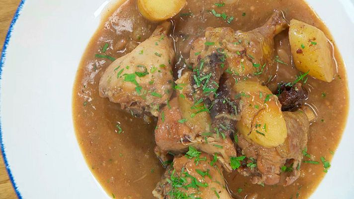 RTVE Cocina - Pollo con frutos secos