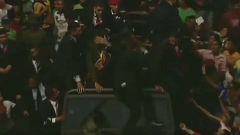 Lanzan huevos a Maduro en un acto público en un feudo chavista