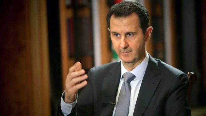 Telediario 1 - Bachar Al Asad asegura que el ataque químico es un "invento al 100%"