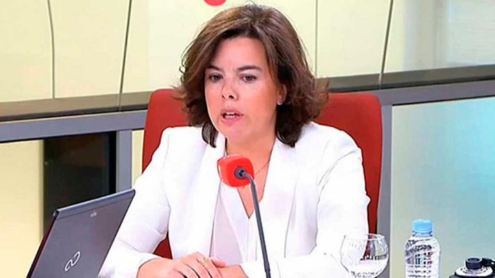 Telediario 1 - Sáenz de Santamaría asegura que las tensiones en Junts pel Sí son síntoma del fracaso del proceso independentista en Cataluña