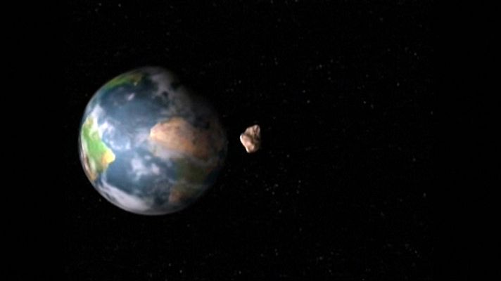 Telediario 1 - Un asteroide más grande que el Peñón de Gibraltar alcanzará este miércoles su punto de máximo acercamiento a la Tierra