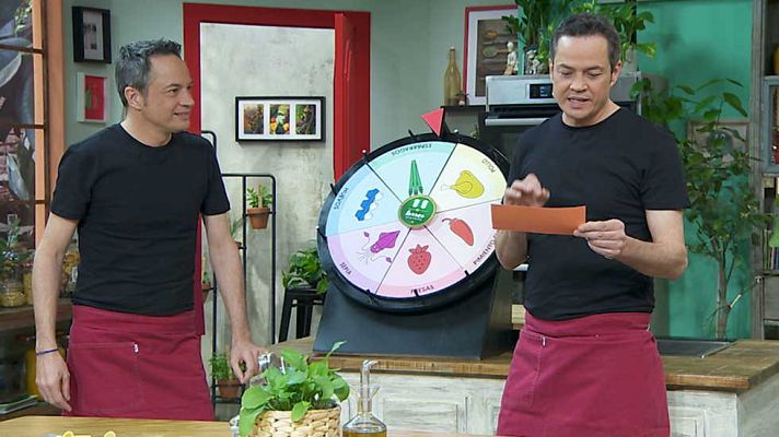 Torres en la cocina - Pasta con chopitos y bonito con pimientos