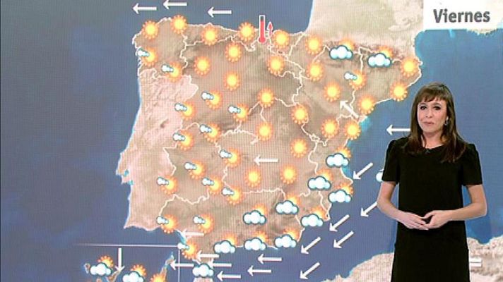 El tiempo - Cielo despejado y temperaturas en ascenso en el norte y nuboso en el sur con probabilidad de tormentas