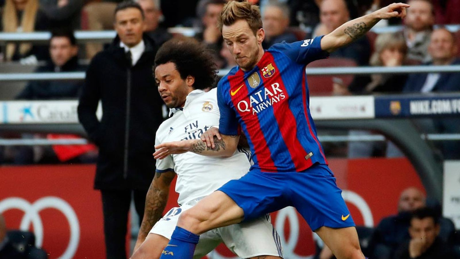 Rakitic y Marcelo, mentalizados para el Clásico | Ver