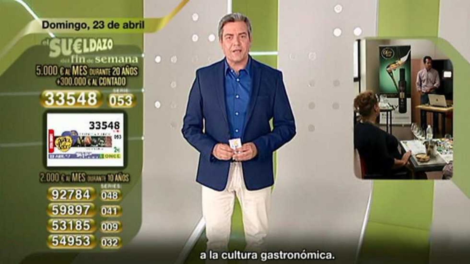 Sorteo ONCE - 23/04/17 - ver ahora