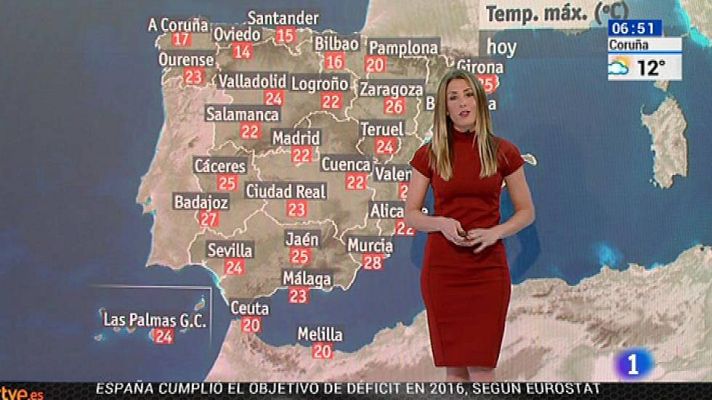 El tiempo - Caen las temperaturas con tormentas repartidas por toda España