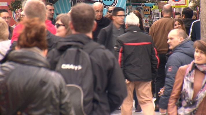 Telediario 1 - La población en España se reduce por quinto año consecutivo