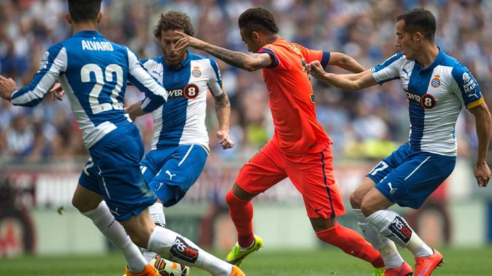 Telediario 1 - El Espanyol vuelve a aparecer en el camino de un Barça con Neymar y sin Iniesta