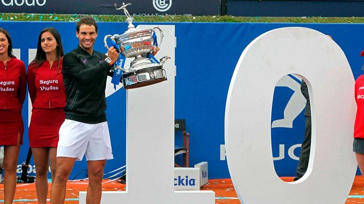 Telediario 1 - Nadal conquista su décimo Conde de Godó