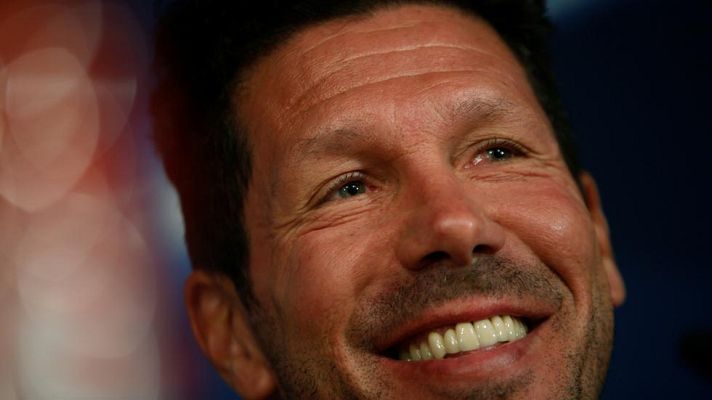 Telediario 1 - Simeone juega al despiste en la antesala de la semifinal en el Bernabéu