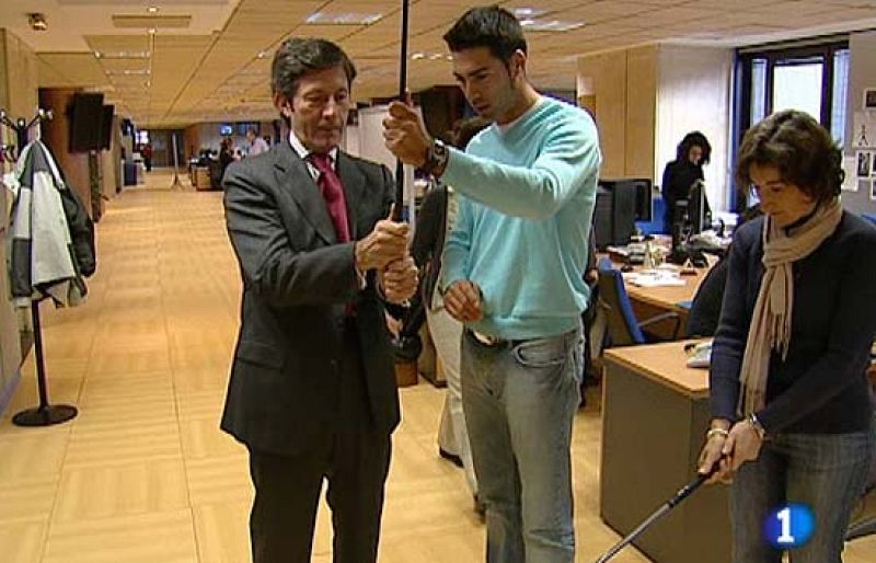 El golfista español del momento, Álvaro Quirós, un gaditano de 26 años con gran proyección en el golf, intercambió impresiones con los internautas y con los aficionados al golf en RTVE.es