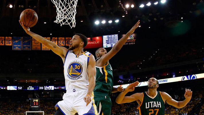 Telediario 1 - Curry y los Warriors toman ventaja en la serie contra los Jazz