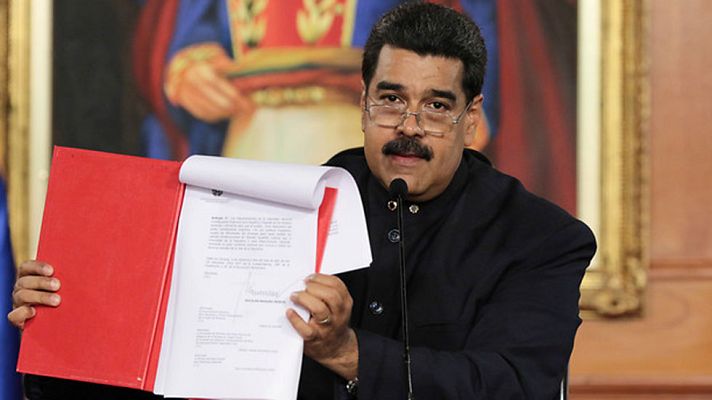 Telediario 1 - Nuevas movilizaciones contra el plan de Maduro de modificar la Constitución