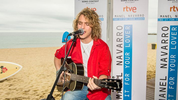 Eurovisión - Manel Navarro se despide desde Barcelona
